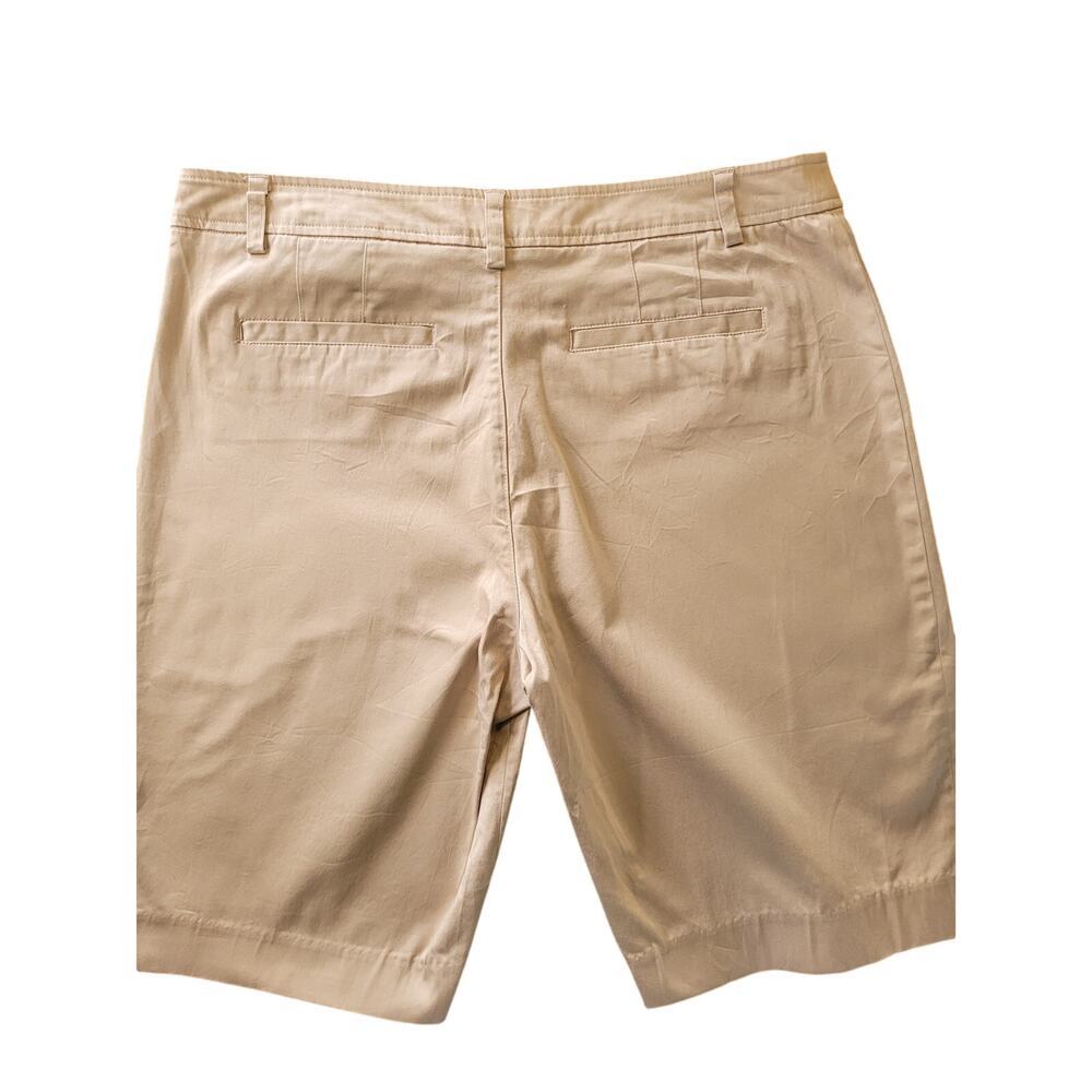 Jones New York Khaki Chino Shorts Sz 10 - Picture 3 of 4